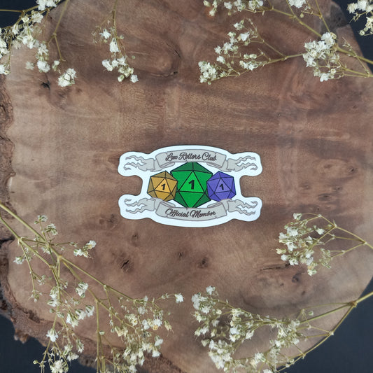 Low Rollers Club Scroll Sticker