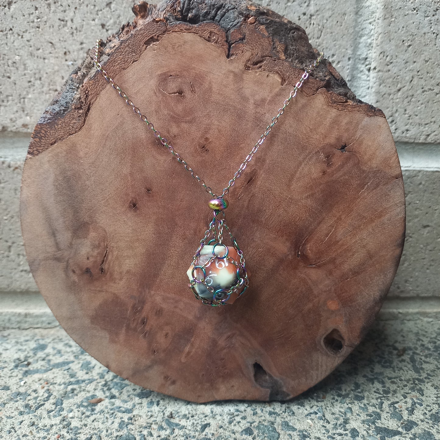 Dice Cage Necklace