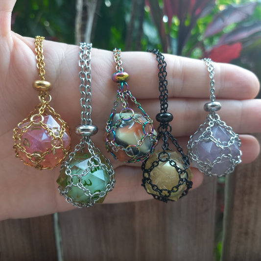 Dice Cage Necklace