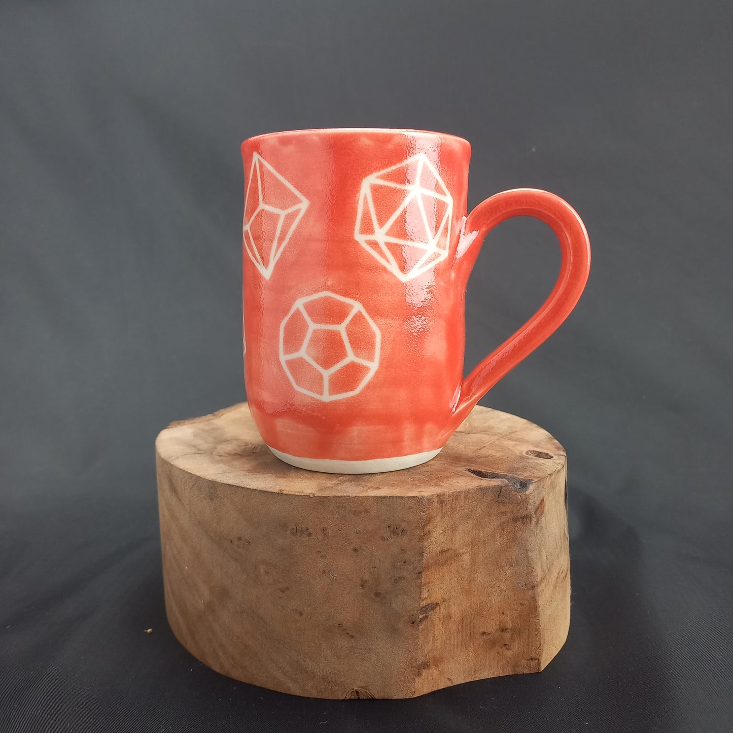 Red Polyhedral Dice Mug