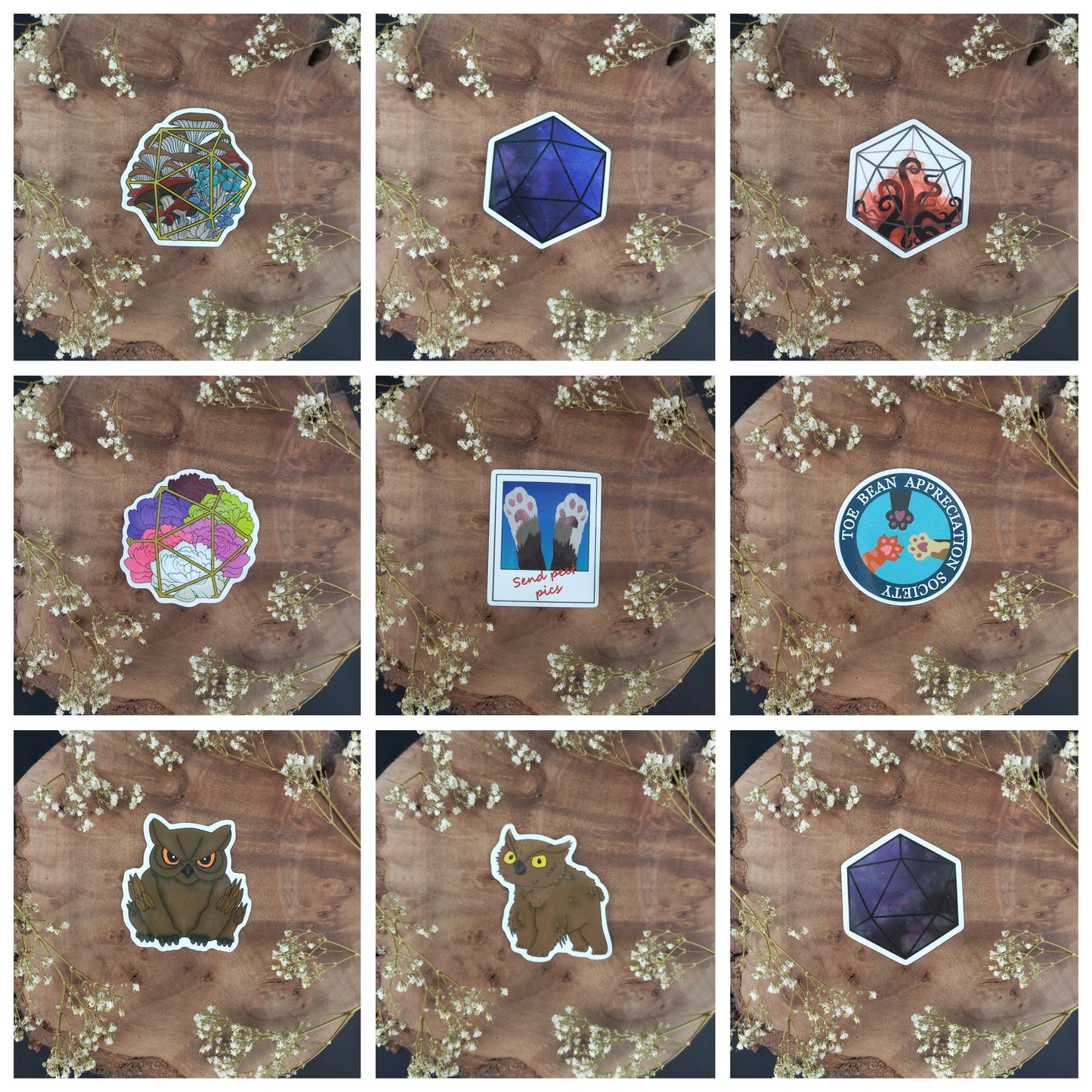 3 Stickers for $10
