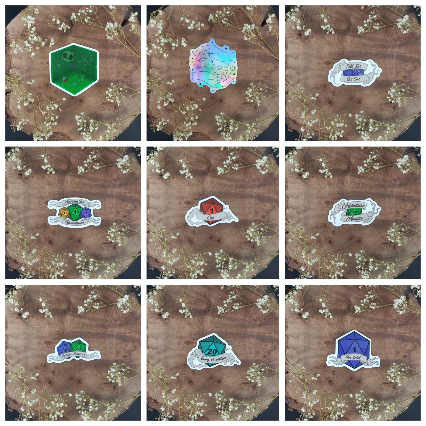 3 Stickers for $10