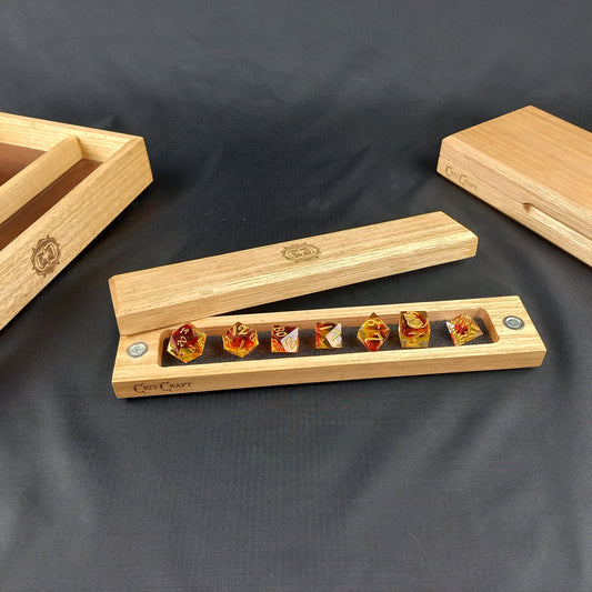 Level 1 Dice Vault Solid Tasmanian Oak Level Up Series