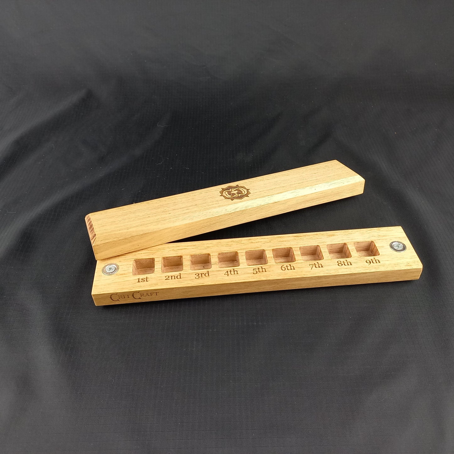Spell Tracker Dice Vault Solid Tasmanian Oak
