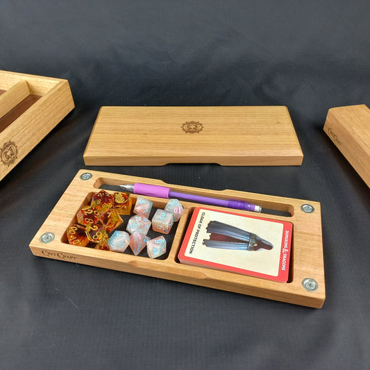 Level 3 Dice Vault Full Caster Solid Tasmanian Oak Level Up Series