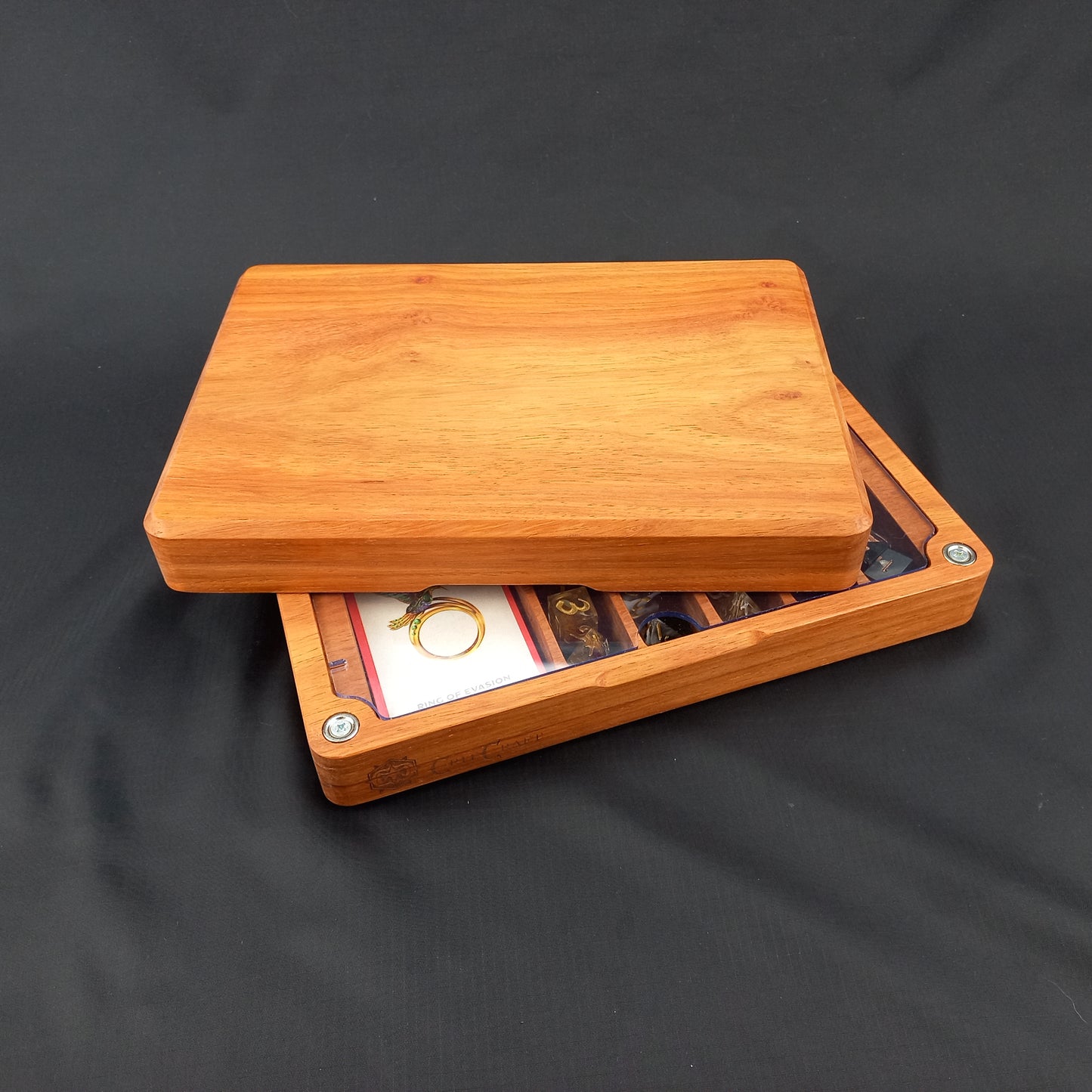 Adventurer Dice Vault New Guinea Rosewood
