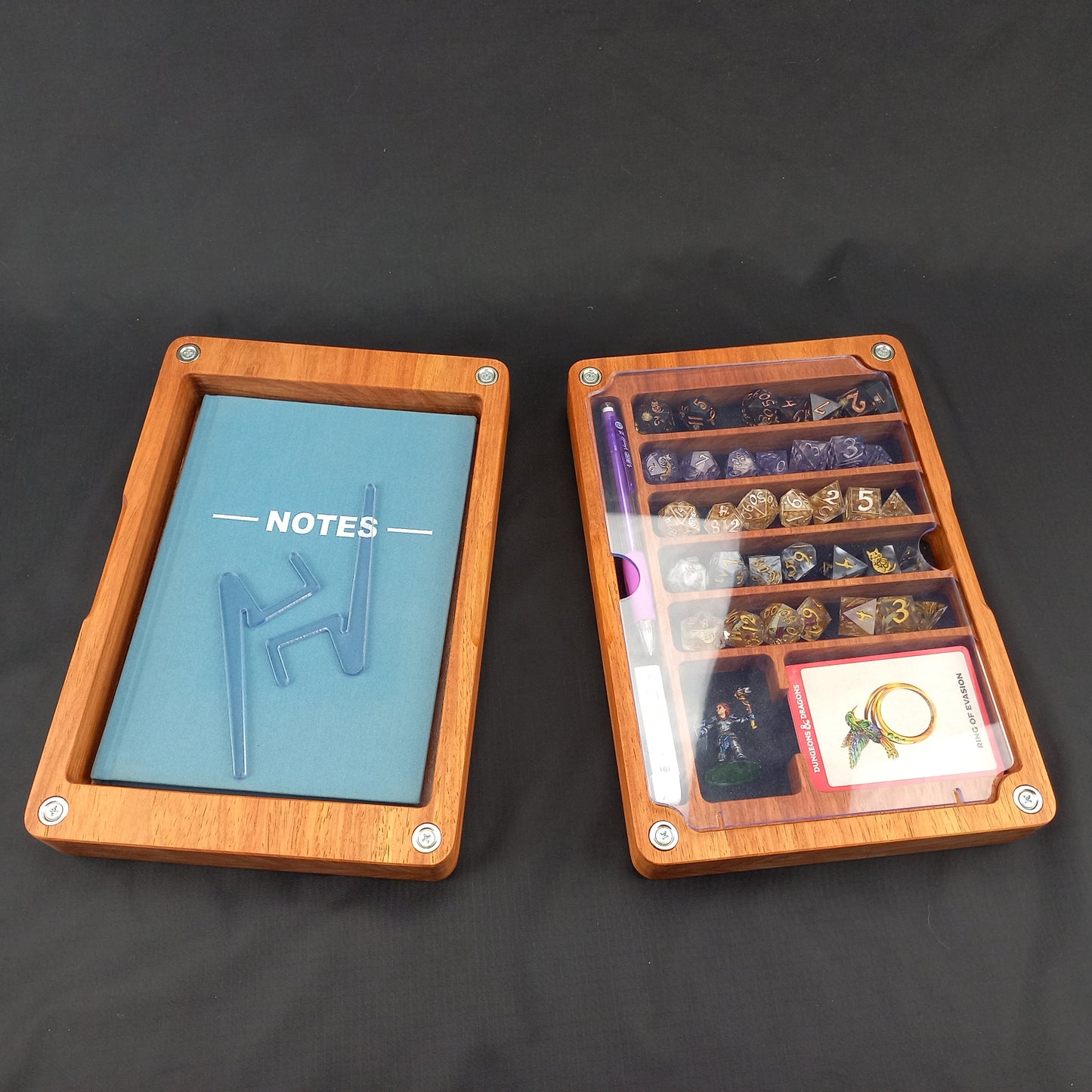 Adventurer Dice Vault New Guinea Rosewood