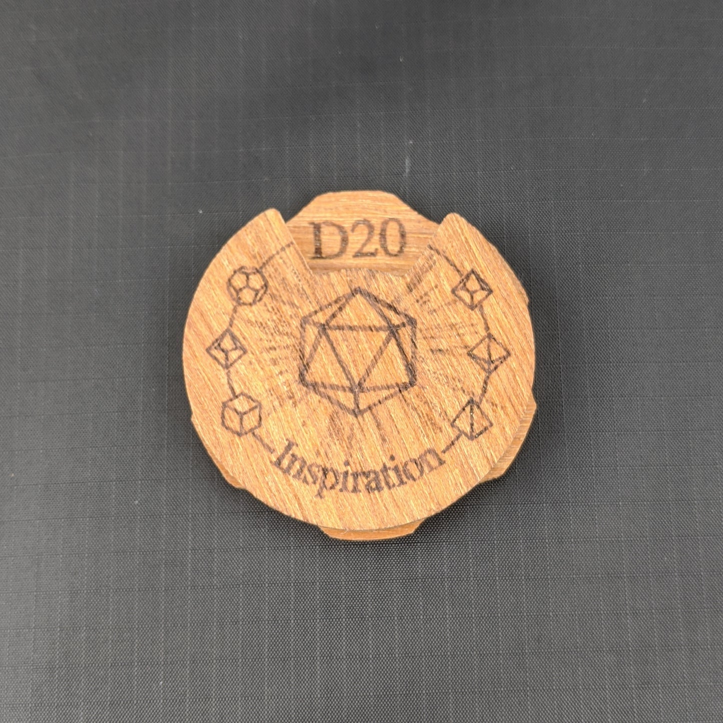Dungeon Master- DM Inspiration Spinning Fidget Wooden Token