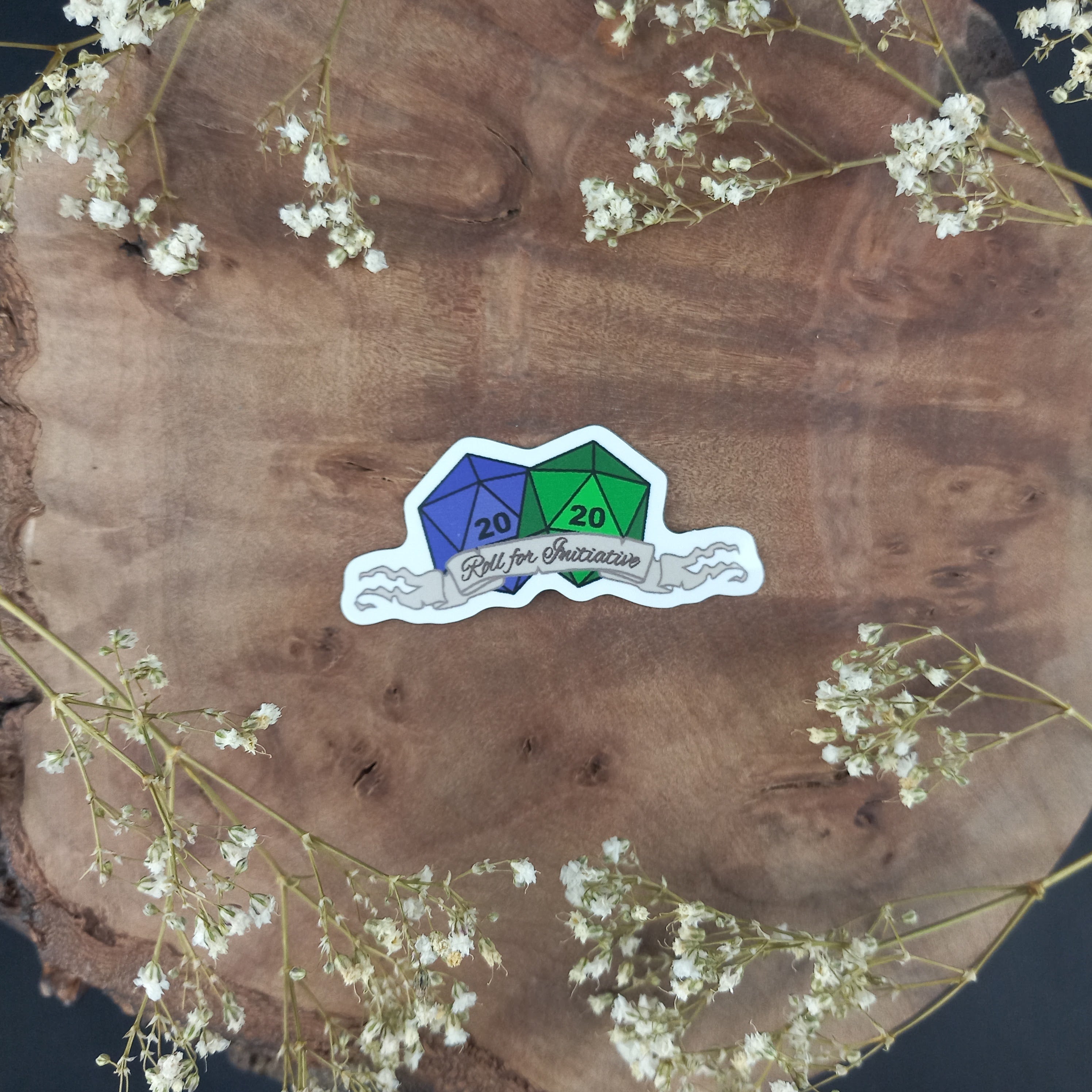 Roll For Initiative Scroll Sticker β critcraft