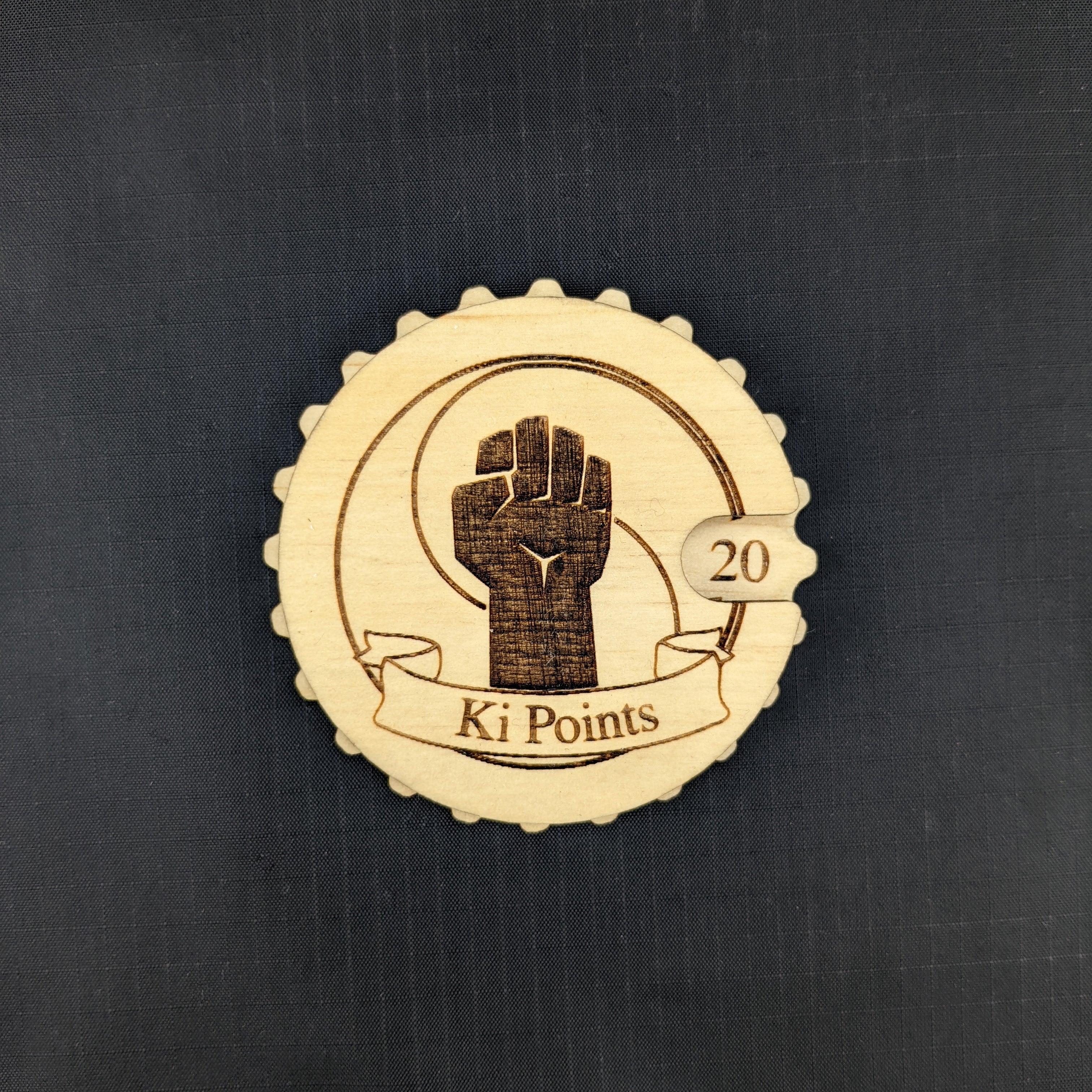 Monk Ki Point Spinning Wooden Tracker Token – critcraft