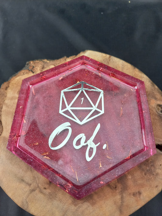 Oof. Resin Coaster
