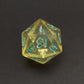 Yellow Crystal 24mm Oversized D20