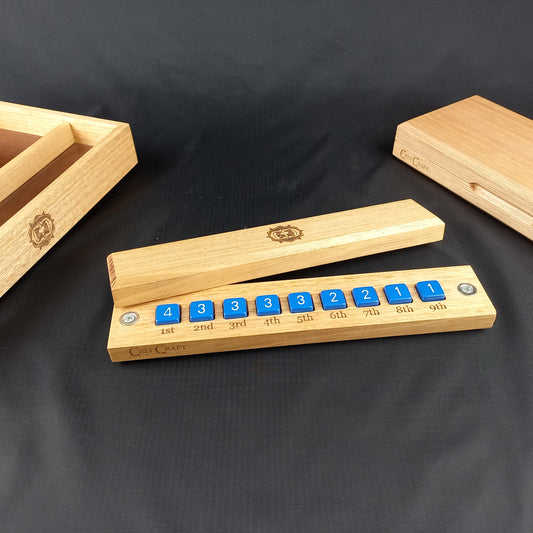 Spell Tracker Dice Vault Solid Tasmanian Oak