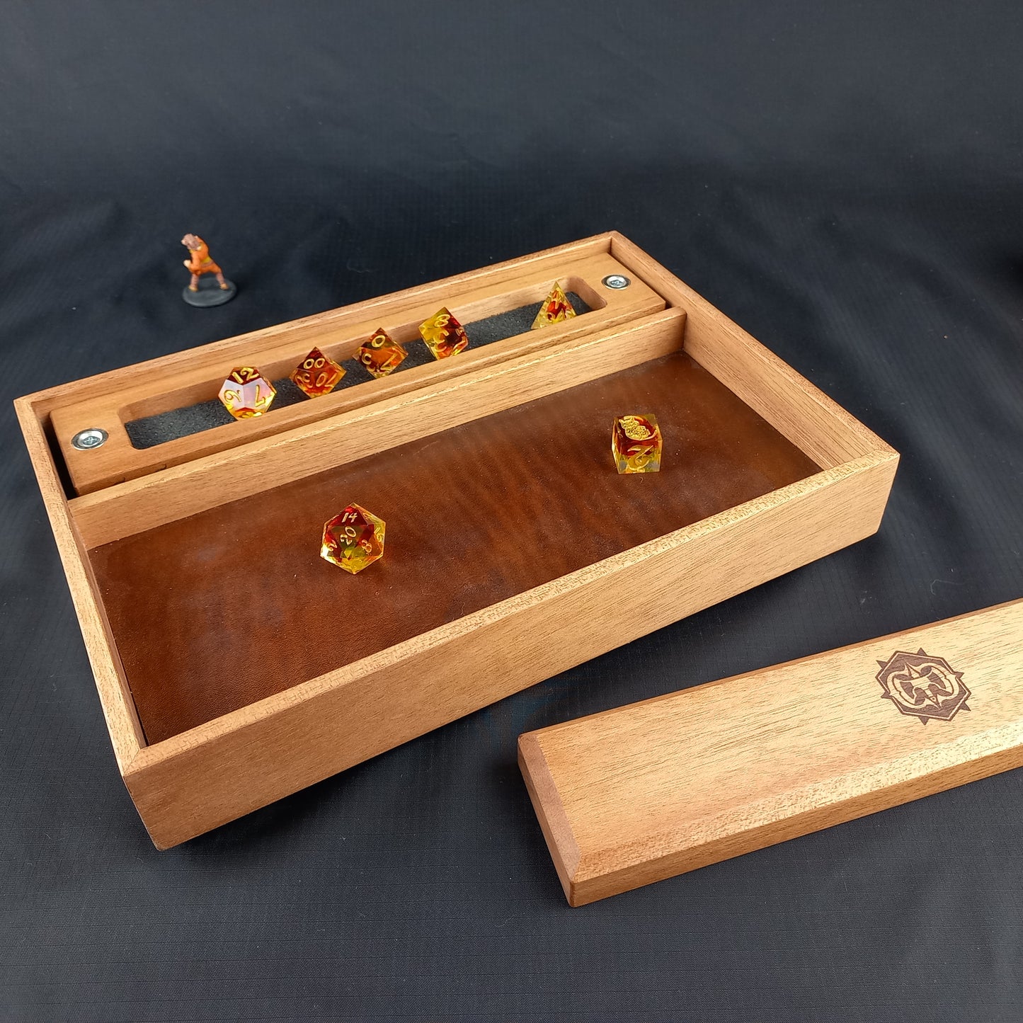 Dice Tray of Holding Queensland Maple Level Up Series