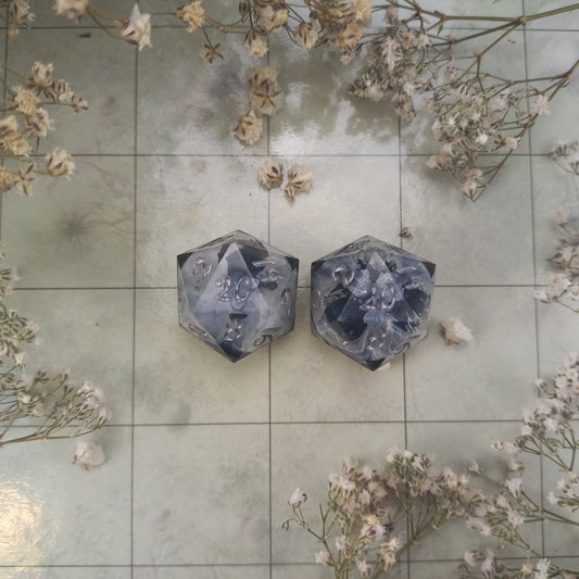 Grey Ooze D20 Advantage Pair